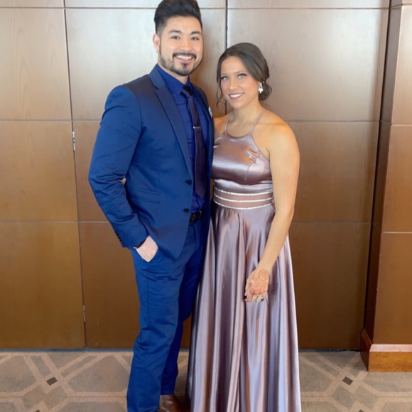 Bronze Size 8 Formal Gown - Picture 3 of 3